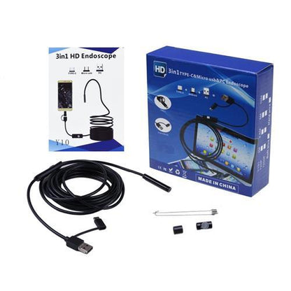 3 In 1 TYPE C/ MICRO USB/ PC ENDOSCOPE CAMERA