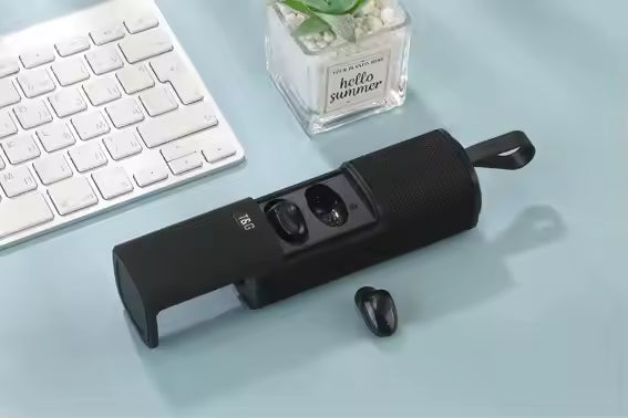 3-IN-1 Earbuds+Speakers+Power Bank