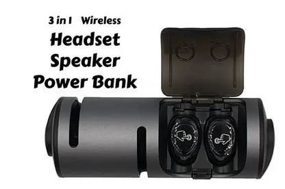 3-IN-1 Earbuds+Speakers+Power Bank