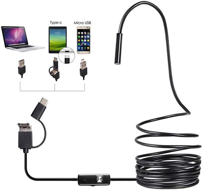 3 In 1 TYPE C/ MICRO USB/ PC ENDOSCOPE CAMERA